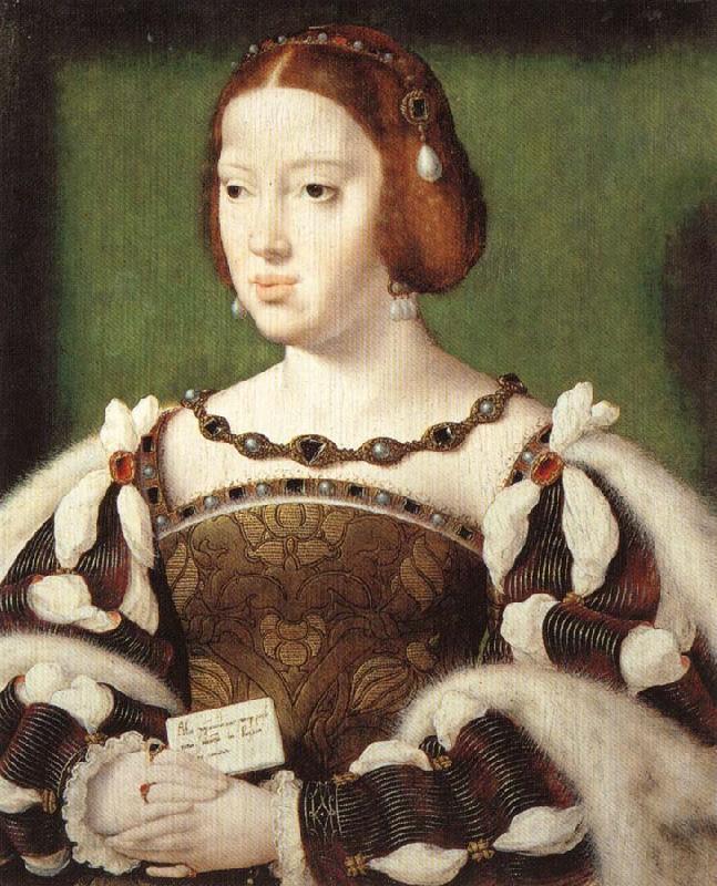 Joos van cleve Portrait of Eleonora, Queen of France Sweden oil painting art